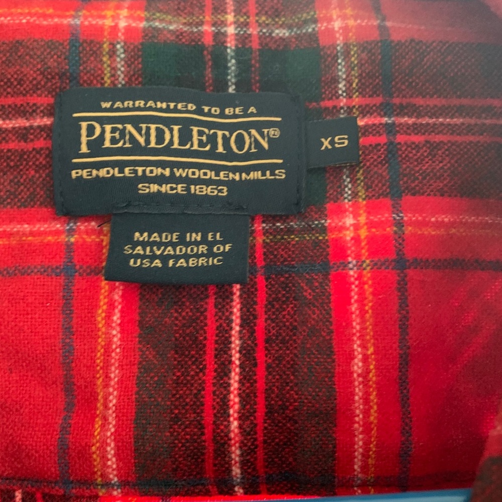 Classic Pendleton Plaid Flannel - image 2
